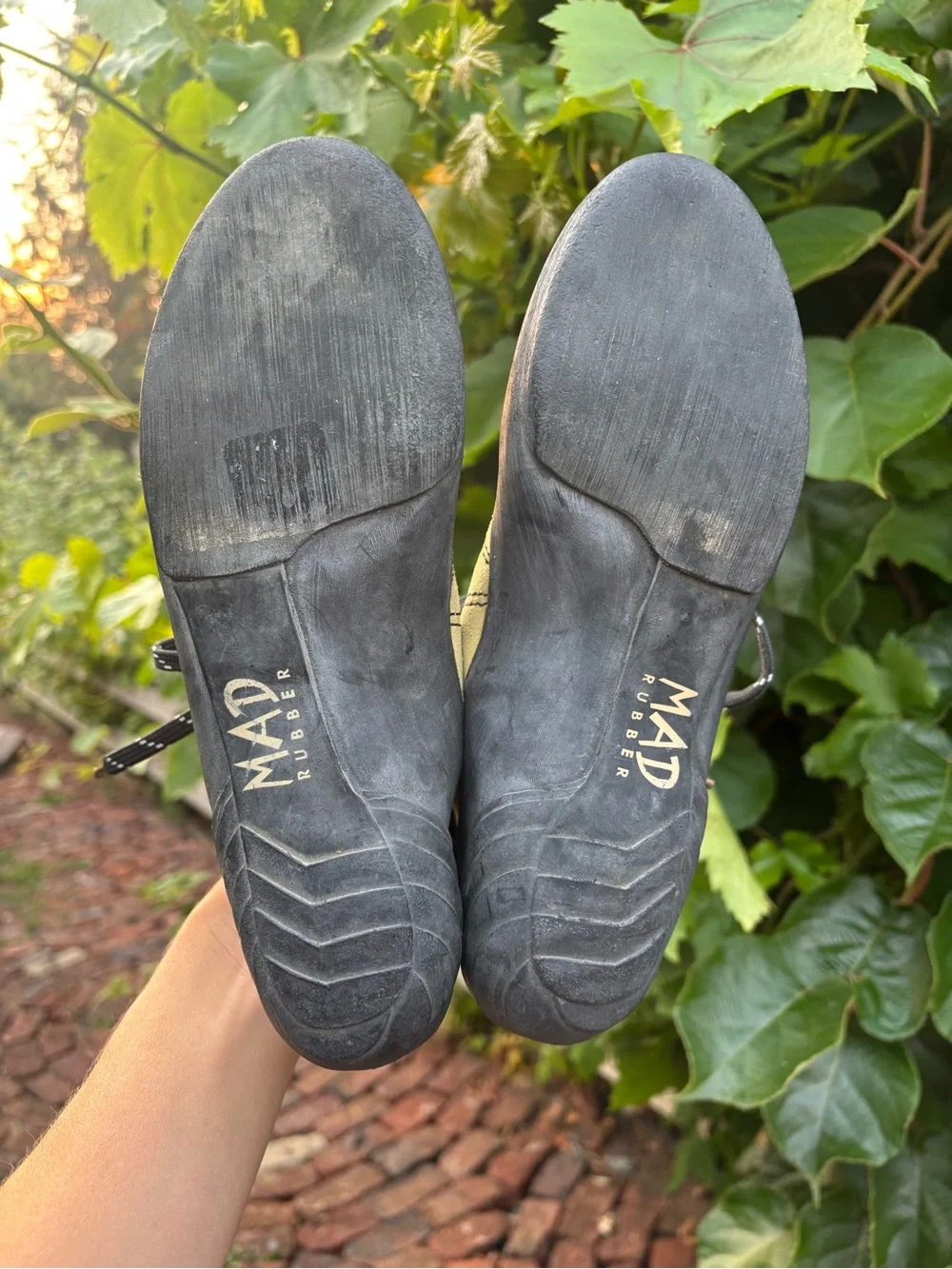 Madrock Lime Yellow Suede Climbing Shoes